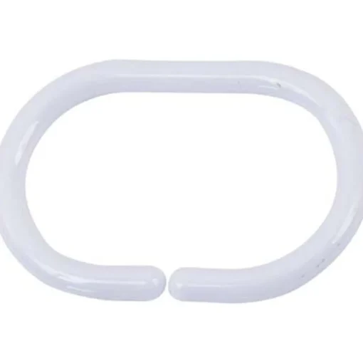 12 argolas para cortinas de banho