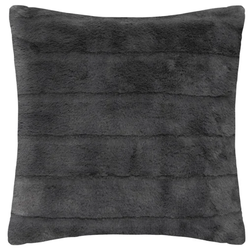 Almofada de pelo cinza escura 45x45cm