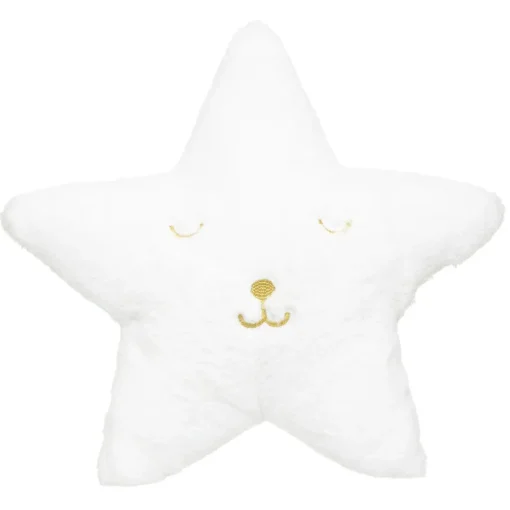 Almofada estrela pelo branco 39x39cm