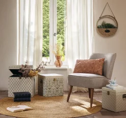 Almofada JACQUARD stonewash rosa velho 30x50cm