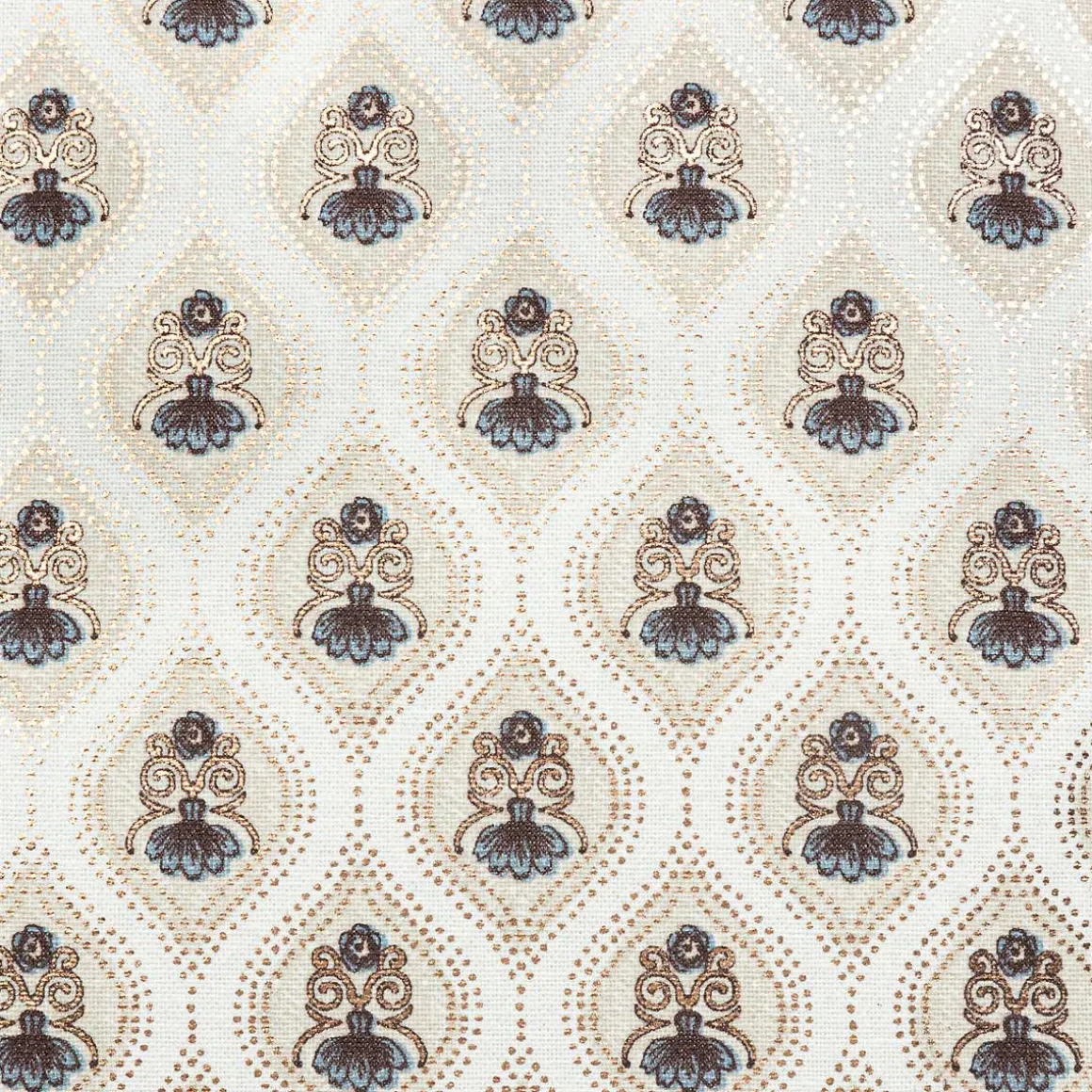 Almofada LITTLE COTTAGE efeito metalizado 40x40cm