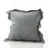 Almofada LITTLE COTTAGE azul com folho 45x45cm