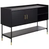 Aparador com 2 portas TEDY preto