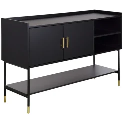 Aparador com 2 portas TEDY preto