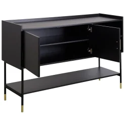 Aparador com 2 portas TEDY preto