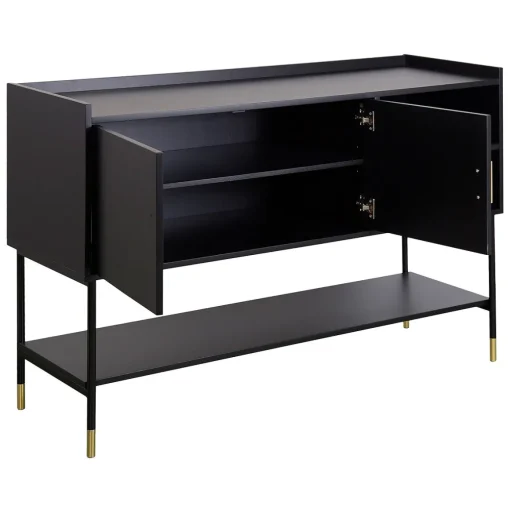 Aparador com 2 portas TEDY preto