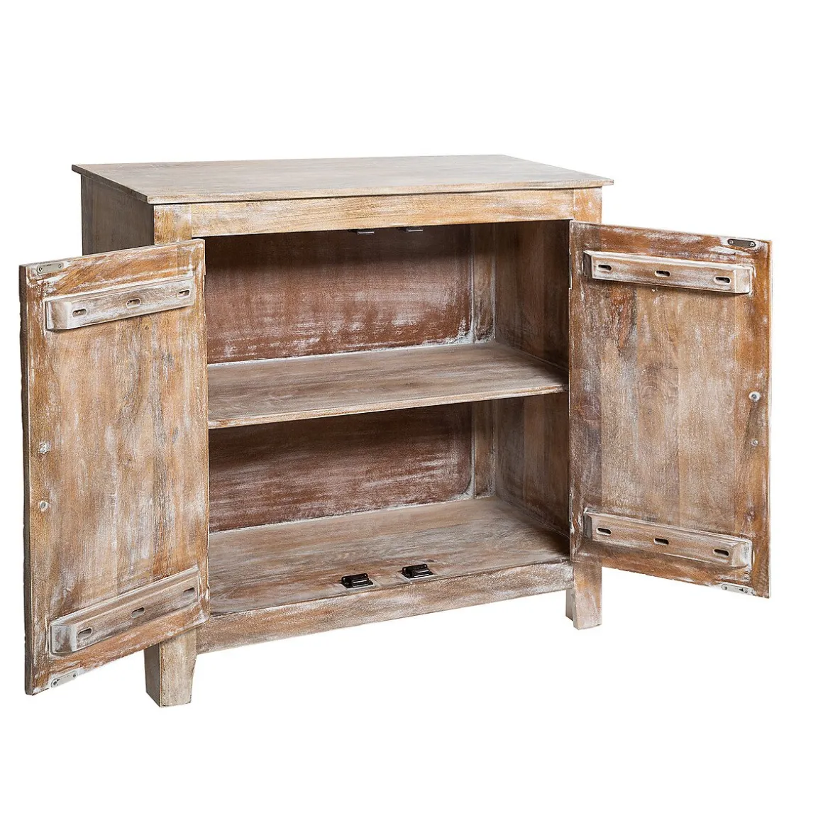 Aparador em madeira mango com 2 portas shirel