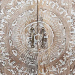 Aparador em madeira mango com 2 portas shirel