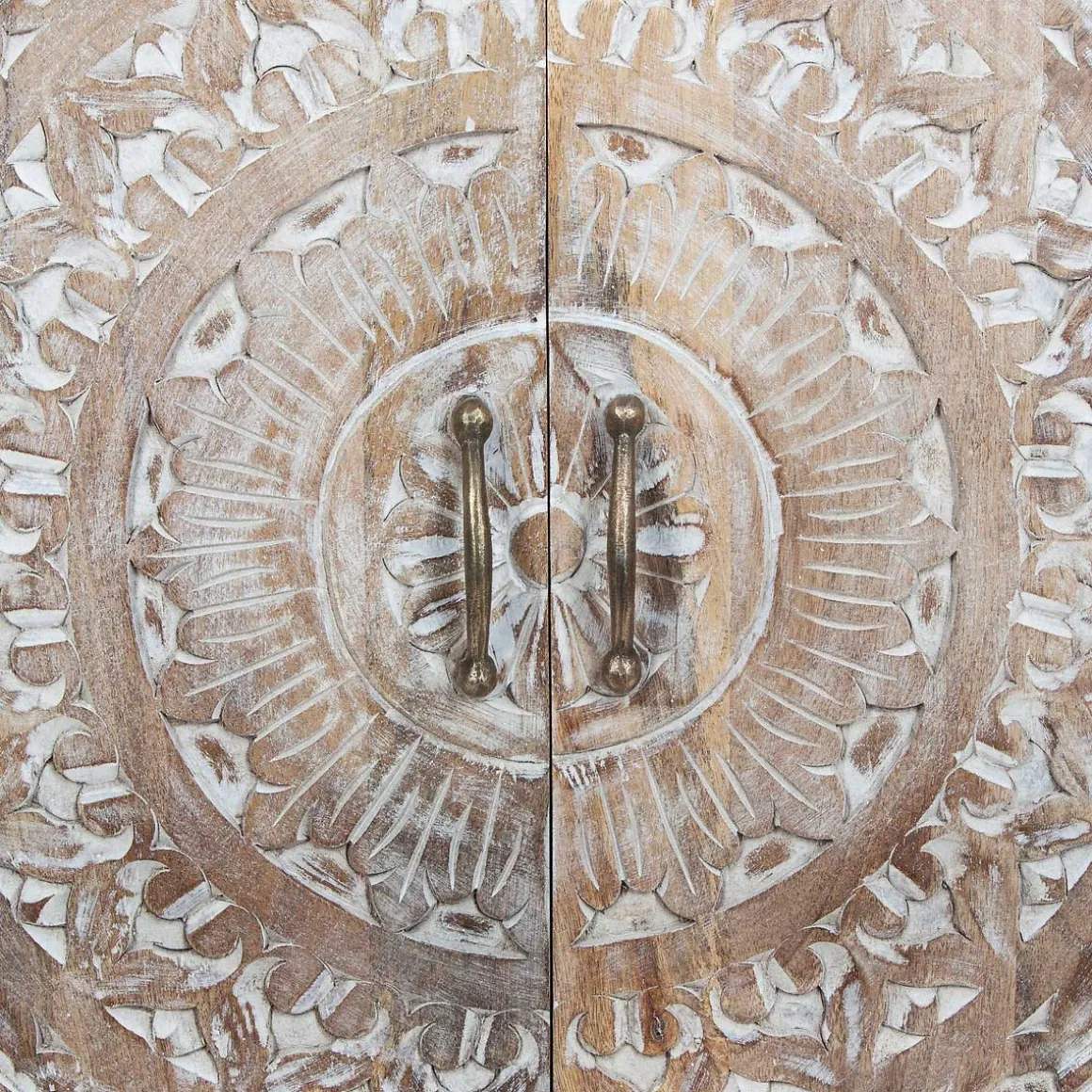 Aparador em madeira mango com 2 portas shirel