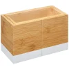 Armazenamento de talheres extensível em bambu