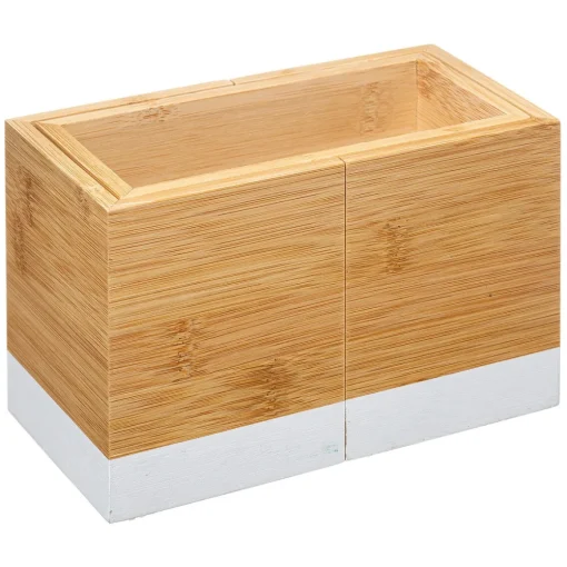 Armazenamento de talheres extensível em bambu