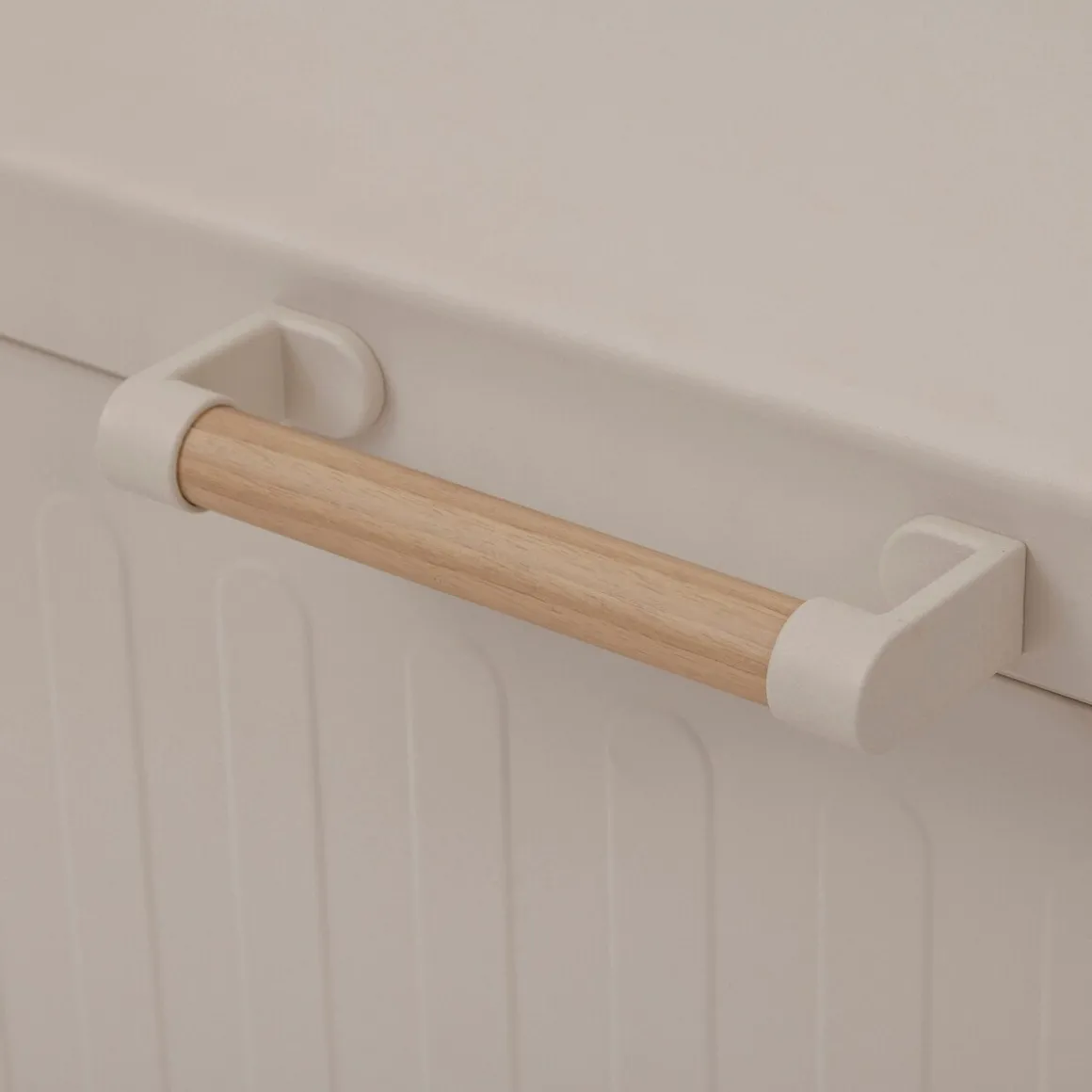 Baú arrumação EDENIO aço cor argile