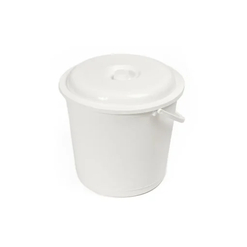 Balde com tampa EUROPA branco 16l