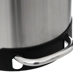 Balde do lixo ARIANE prateado em aço inox 30l