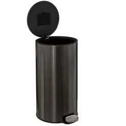 Balde do lixo DELTA cinza em metal 30l
