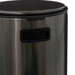 Balde do lixo DELTA cinza em metal 30l