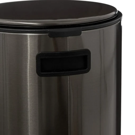 Balde do lixo DELTA cinza em metal 30l