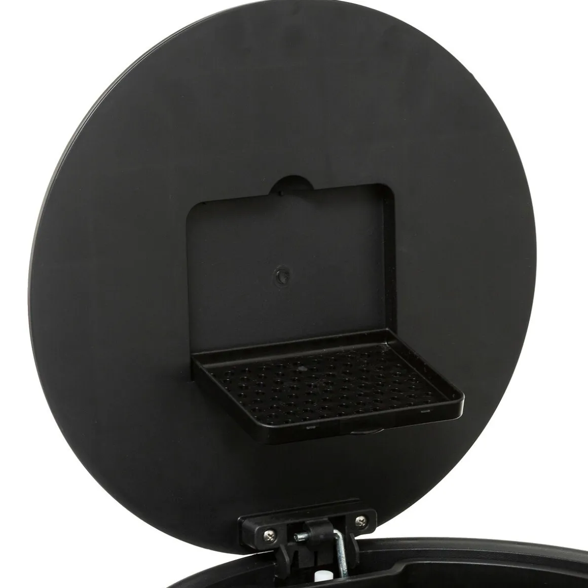 Balde do lixo DELTA prateado em metal 30l