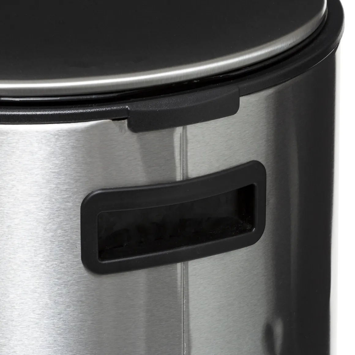 Balde do lixo DELTA prateado em metal 30l