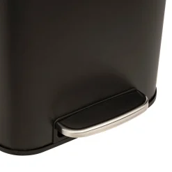 Balde do lixo DELTA preto em metal 30l