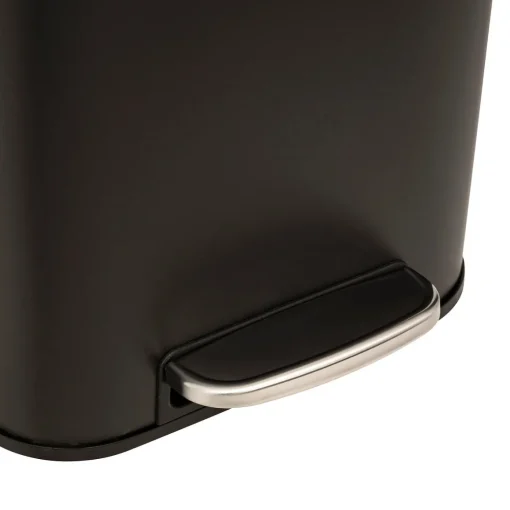 Balde do lixo DELTA preto em metal 30l