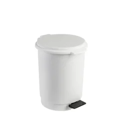 Balde wc branco com pedal 6l
