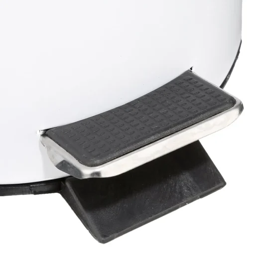 Balde wc branco metal 3l