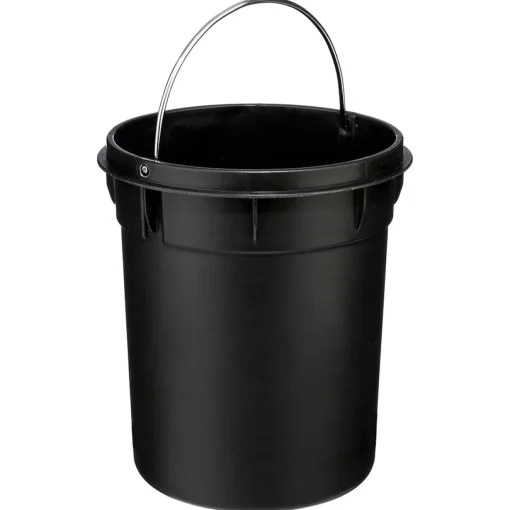 Balde wc branco metal 3l