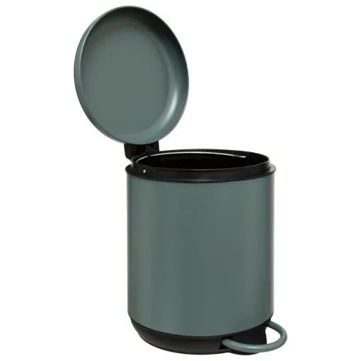 Balde wc com pedal e sistema soft close DUO verde 5l