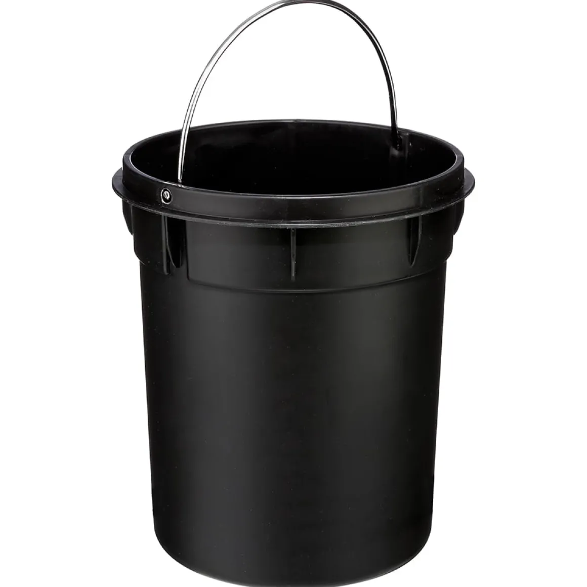 Balde wc preto metal 3l