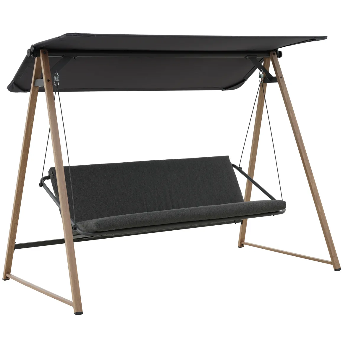 Baloiço para 3 pessoas SOLY HONEY cinza escuro