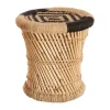 Banco castanho em bambu 32cm