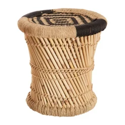 Banco castanho em bambu 32cm