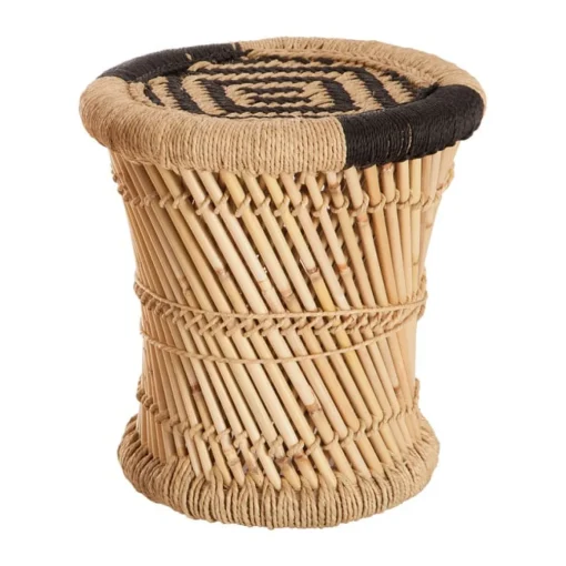 Banco castanho em bambu 32cm