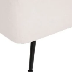 Banqueta branca AURORA com cofre de arrumação