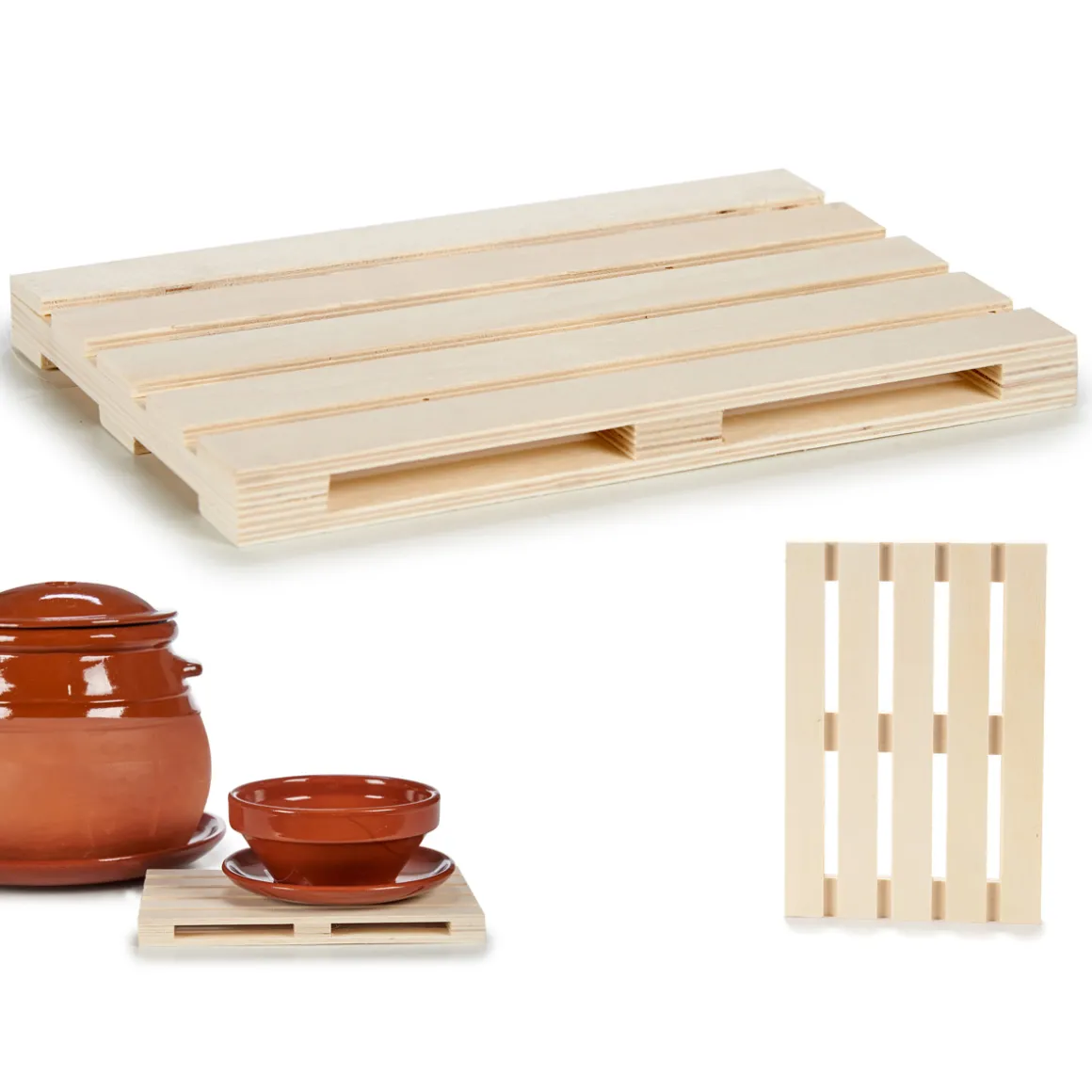 Base para tachos palete de madeira