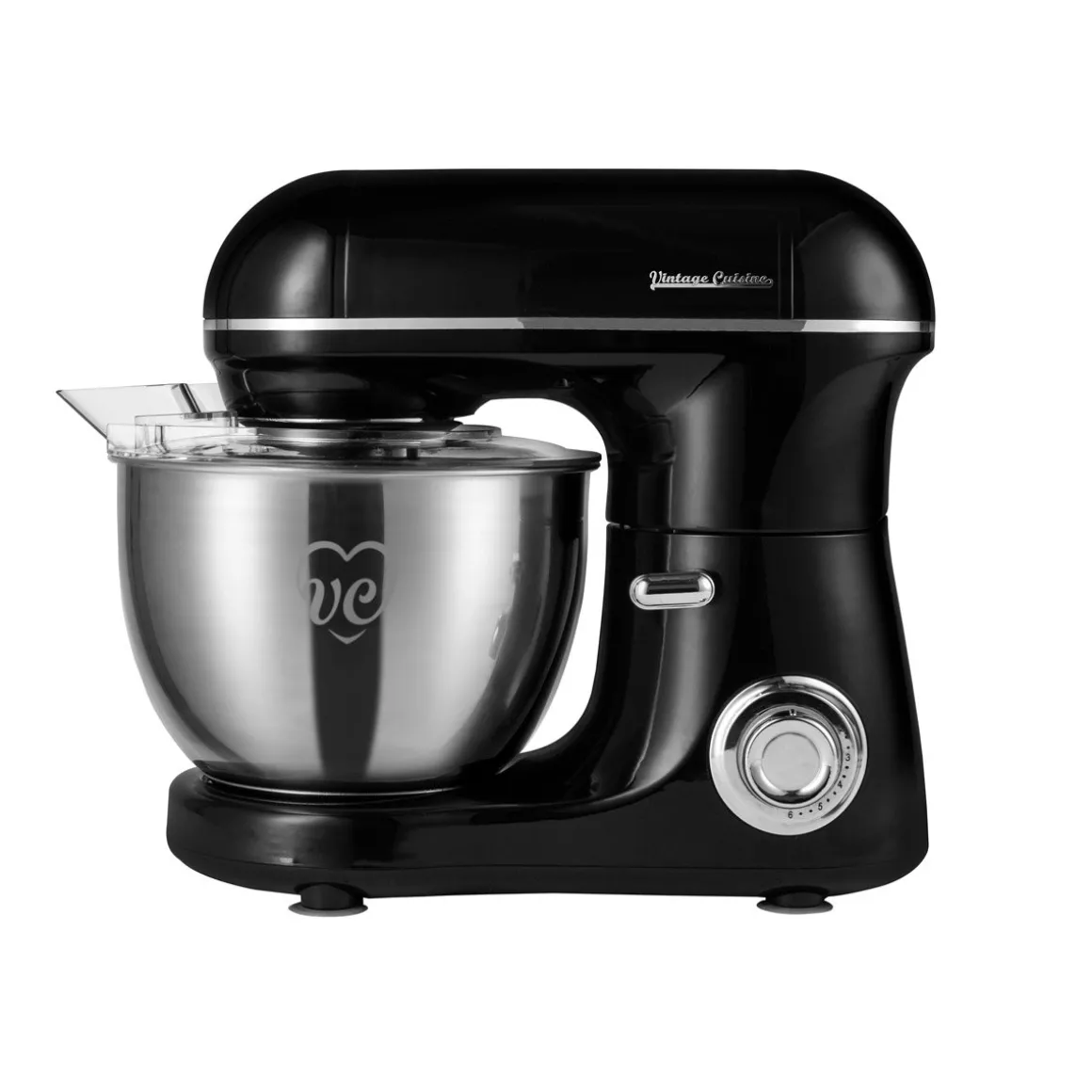 Batedeira com taça VINTAGE CUISINE preta