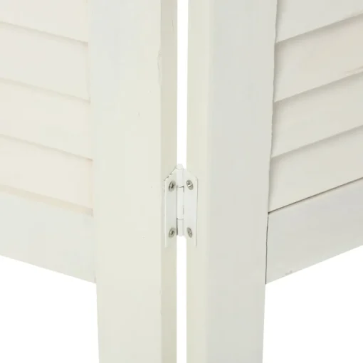 Biombo de madeira branco