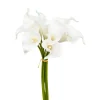 Bouquet com 8 jarros brancos