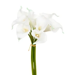 Bouquet com 8 jarros brancos