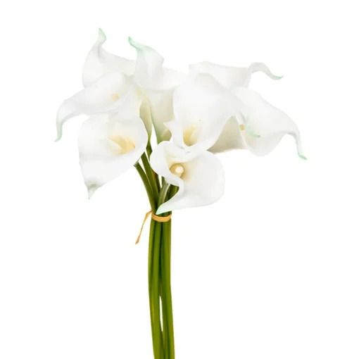 Bouquet com 8 jarros brancos