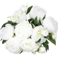 Bouquet de 13 peônias brancas 50cm