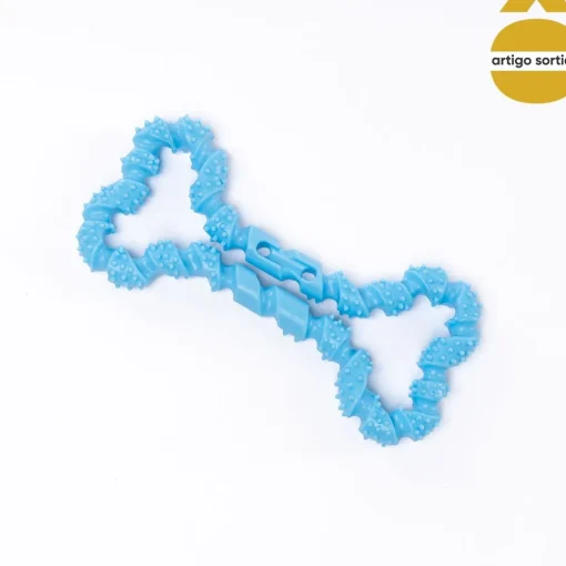 Brinquedo osso em silicone para cão