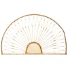 Cabeceira THE FLORAL bege em rattan e bambu