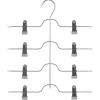 Cabide para calças em metal com pinças