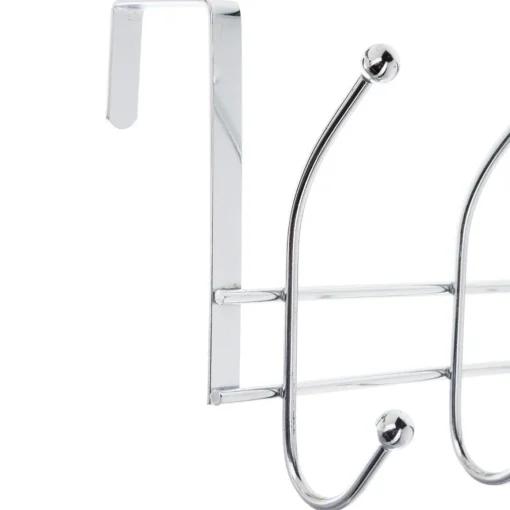 Cabide para porta com 10 ganchos em inox