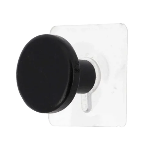 Cabide wc preto em madeira 4,5cm