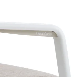 Cadeira com braços DIESE taupe/blanc