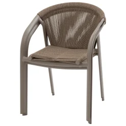 Cadeira empilhável RIU castanho