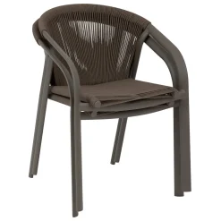 Cadeira empilhável RIU castanha